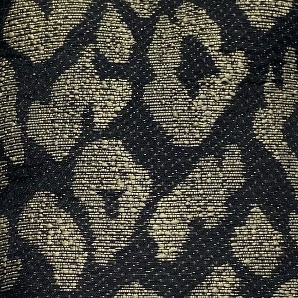 J. Crew Womens Shoes Smoking Flats Size 8 Black Gold Slip On Feminine Chic - Picture 4 of 13